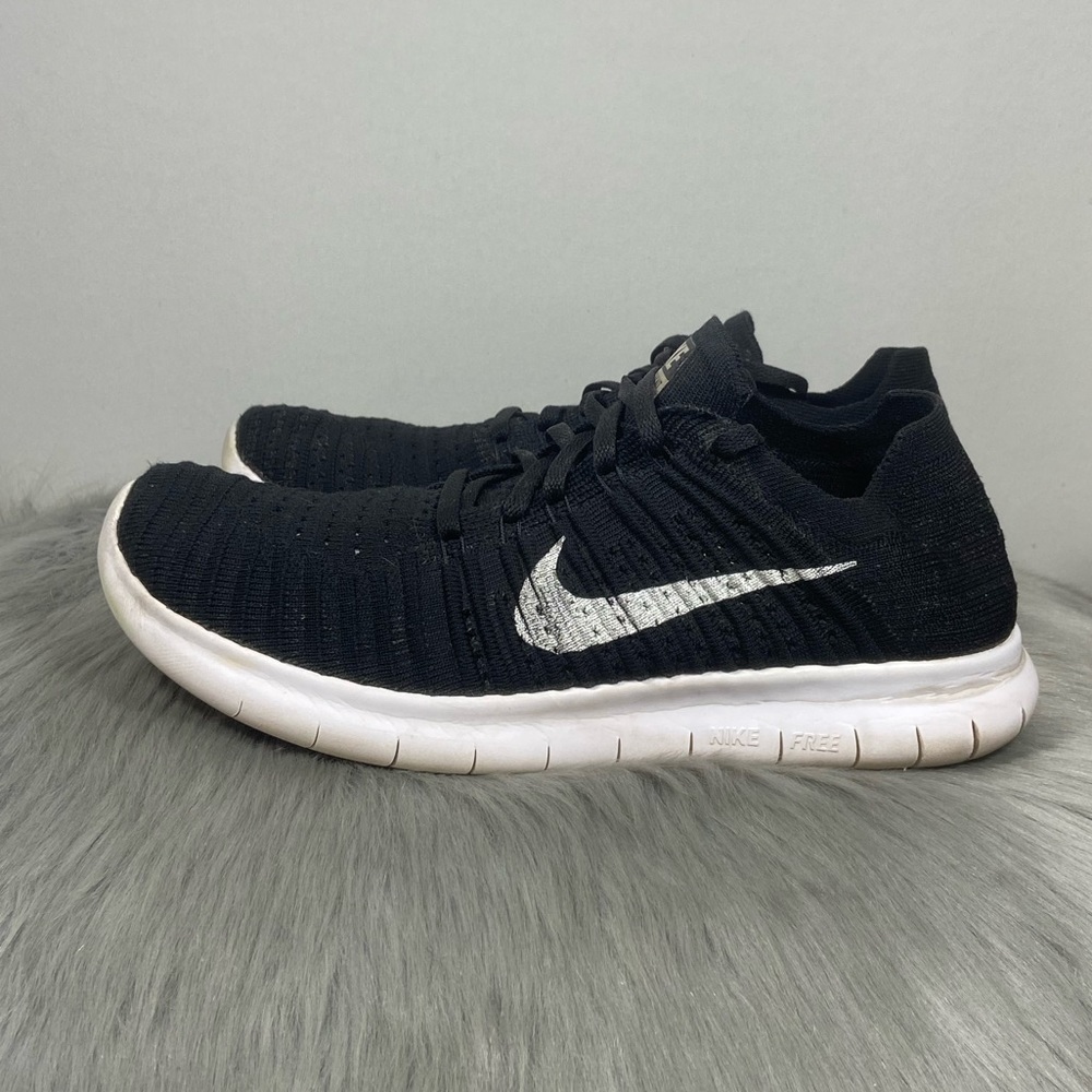 Nike RN Flyknit Running Black Women Shoes